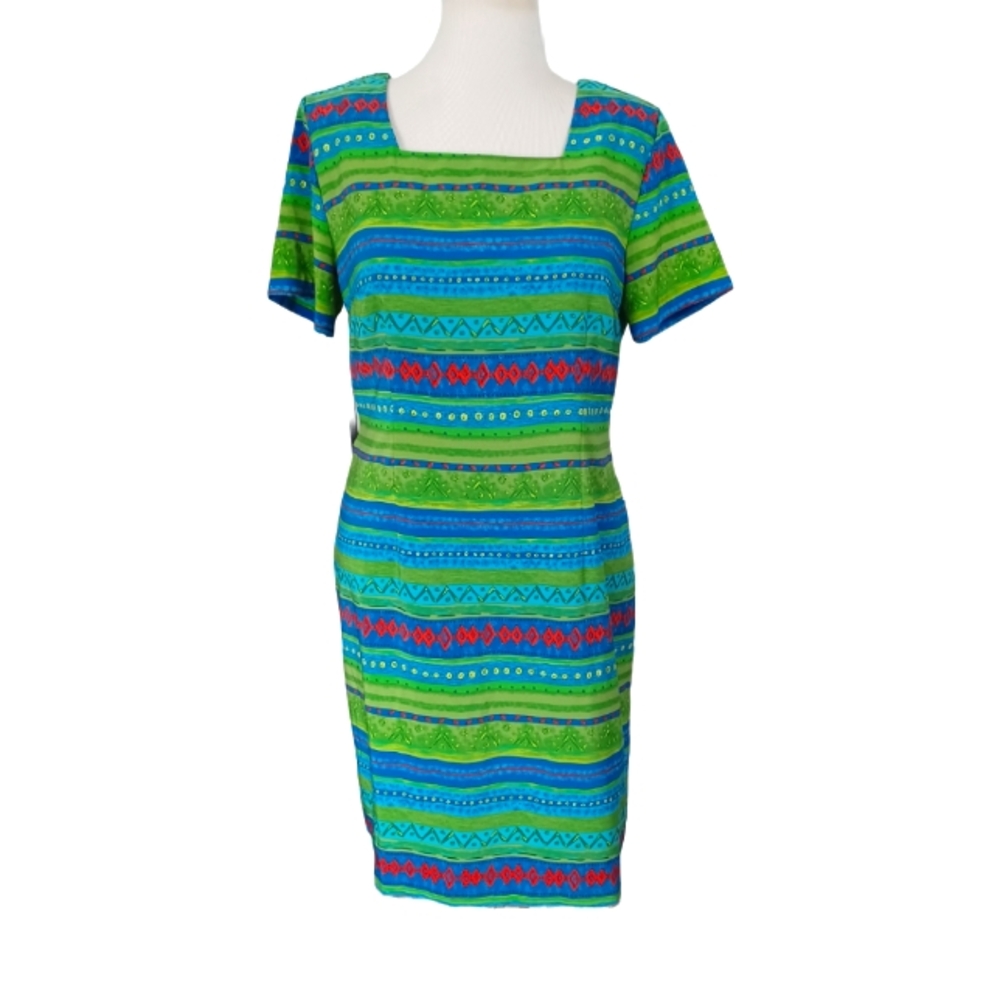 VINTAGE 90'S SAG HARBOR SHORTSLEEVE DRESS SIZE 16